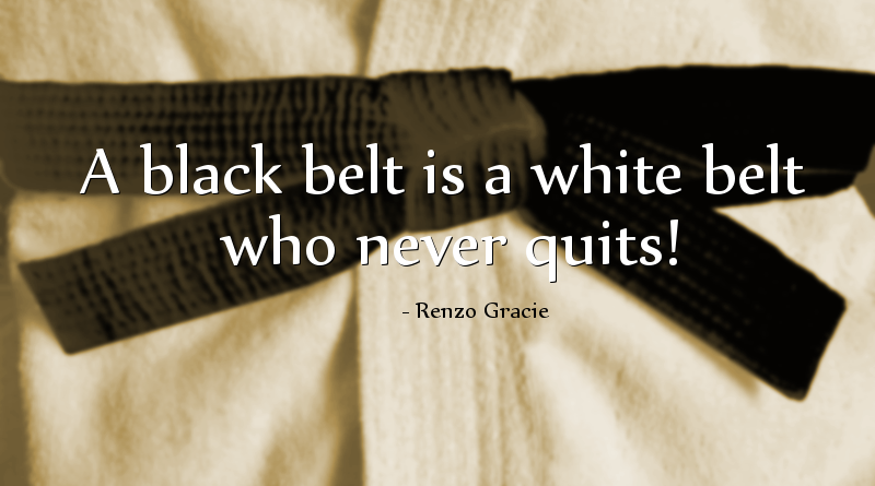 A Black Belt is Just a Belt